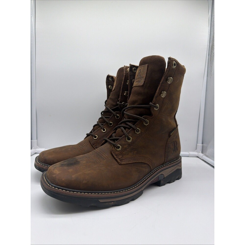 R Watson Square Toe Lace Up Work Boot Men’s Size 9